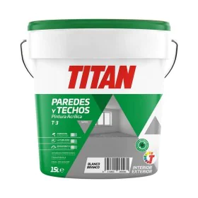 Pittura Titan Bianco 15L di Titan, Pittura per pareti - Rif: S7913219, Prezzo: 71,87 €, Sconto: %