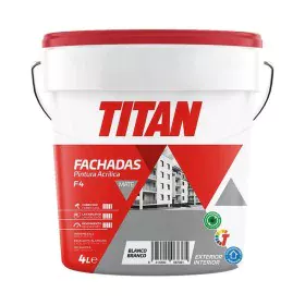 Peinture Titan 125670004 Blanc 4 L de Titan, Peintures pour murs - Réf : S7913243, Prix : 28,58 €, Remise : %