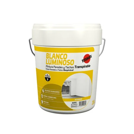 Peinture Titan 03h000115 Blanc 15 L de Titan, Peintures pour murs - Réf : S7913258, Prix : 59,02 €, Remise : %