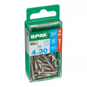 Caixa de parafusos SPAX 4197000400301 Parafuso de madeira Cabeça plana (4 x 30 mm) (4,0 x 30 mm) de SPAX, Parafusos - Ref: S7...