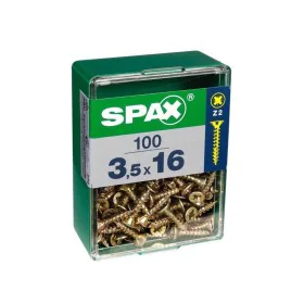 Caixa de parafusos SPAX Yellox Madeira Cabeça plana 100 Peças (3 x 20 mm) de SPAX, Parafusos - Ref: S7913858, Preço: 5,61 €, ...