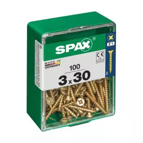 Caja de tornillos SPAX Tornillo de madera Cabeza plana (3,0 x 30 mm) de SPAX, Tornillos - Ref: S7913862, Precio: 6,95 €, Desc...