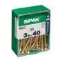 Scatola a viti SPAX Yellox Legno Testa piatta 50 Pezzi (3,5 x 40 mm) di SPAX, Viti - Rif: S7913878, Prezzo: 6,22 €, Sconto: %