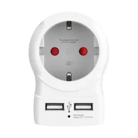 Adaptador para Tomadas Skross 1500282 USB x 2 Europeu 2,4 A de Skross, Tomadas CEE - Ref: S7914087, Preço: 20,34 €, Desconto: %