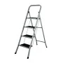 4-step folding ladder EDM Grey Steel (47 x 89 x 128 cm) by EDM, Folding Steps - Ref: S7914091, Price: 57,04 €, Discount: %