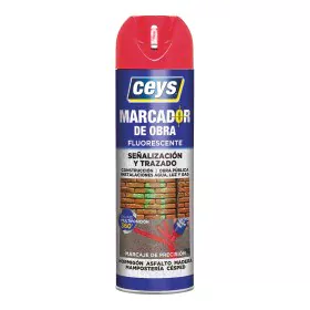 Spray paint Ceys Red 500 ml Fluorescent by Ceys, Spray Paint - Ref: S7914131, Price: 10,81 €, Discount: %