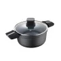 Casserole with lid San Ignacio Bistro SG6426 Aluminium Matte back (Ø 24 x 12 cm) by San Ignacio, Casserole pans - Ref: S79142...