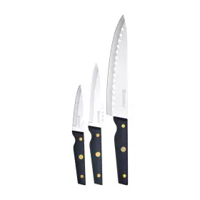 Set di Coltelli Bergner Pro Reeco BG41026DBL Acciaio inossidabile ABS 3 Pezzi di Bergner, Set di coltelli da cucina - Rif: S7...