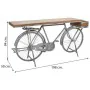 Hall de Entrada Alexandra House Living Bike Prateado Madeira Ferro 50 x 94 x 198 cm de Alexandra House Living, Jogos de móvei...