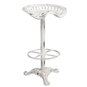 Tabouret Alexandra House Living Blanc Fer 34 x 80 x 44 cm de Alexandra House Living, Chaises et canapés - Réf : D1630660, Pri...