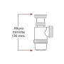 Sifão de Afundamento Mirtak Plástico PVC de Mirtak, Peças de tubagens - Ref: S7914694, Preço: 5,84 €, Desconto: %