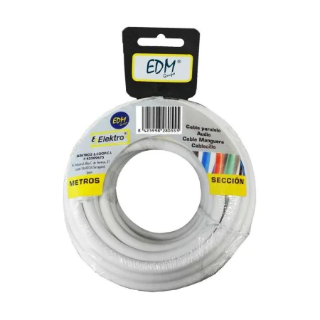 Câble EDM 2 X 0,5 mm Blanc 20 m de EDM, Fils électriques - Réf : S7915115, Prix : 10,51 €, Remise : %