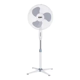 Ventilador de Pie EDM Blanco Gris 45 W de EDM, Ventiladores de pedestal - Ref: S7915500, Precio: 23,17 €, Descuento: %