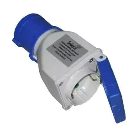 Adaptateur Solera 904012 Avec couvercle CETAC Schuko Bleu Gris 16 A de Solera, Accessoires pour les générateurs - Réf : S7915...