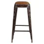 Tabouret Alexandra House Living Marron Noir Cuir Fer 40 x 75 x 40 cm de Alexandra House Living, Chaises et canapés - Réf : D1...