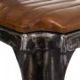 Stool Alexandra House Living Brown Black Leather Iron 53 x 105 x 49 cm by Alexandra House Living, Sofas and chairs - Ref: D16...