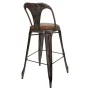 Stool Alexandra House Living Brown Black Leather Iron 53 x 105 x 49 cm by Alexandra House Living, Sofas and chairs - Ref: D16...