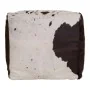 Puff Alexandra House Living Bianco Nero Pelle 40 x 40 x 40 cm di Alexandra House Living, Poltrone sacco - Rif: D1630683, Prez...