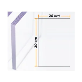 Placa Compossar Transparente Policarbonato 4 mm 20 x 30 cm de Compossar, Materiais para impressão em relevo - Ref: S7917652, ...