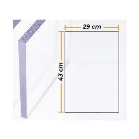 Placa Compossar Transparente Policarbonato 4 mm 29 x 43 cm de Compossar, Materiais para impressão em relevo - Ref: S7917653, ...