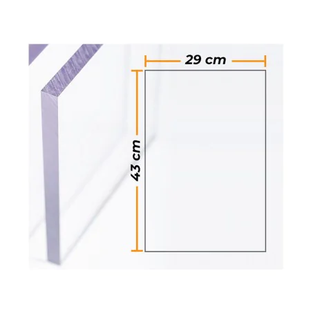 Placa Compossar Transparente Policarbonato 4 mm 29 x 43 cm de Compossar, Materiais para impressão em relevo - Ref: S7917653, ...