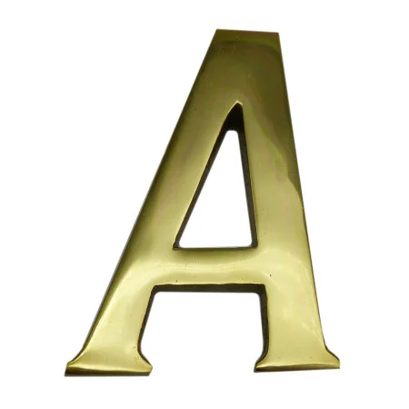 Letter EDM A Polished brass (10 cm) by EDM, House Numbers - Ref: S7917657, Price: 9,60 €, Discount: %