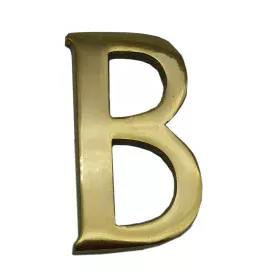 Letter EDM B Polished brass (10 cm) by EDM, House Numbers - Ref: S7917658, Price: 9,60 €, Discount: %