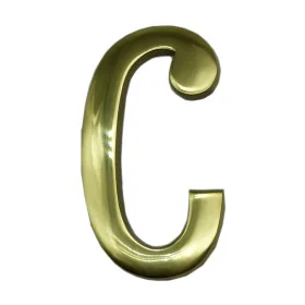 Letter EDM C Polished brass (10 cm) by EDM, House Numbers - Ref: S7917659, Price: 9,60 €, Discount: %