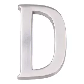 Letra EDM D Mate Plata en níquel (10 cm) de EDM, Números para casas - Ref: S7917664, Precio: 8,39 €, Descuento: %