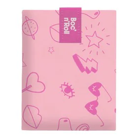 Porte-Goûters Roll'eat Boc'n'roll Essential Paint Unicorn Rose (11 x 15 cm) de Roll'eat, Stockage des aliments - Réf : S79176...