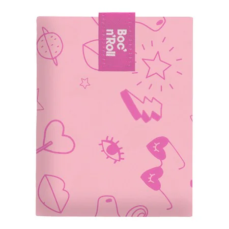 Porta Panino Roll'eat Boc'n'roll Essential Paint Unicorn Rosa (11 x 15 cm) di Roll'eat, Conservazione di alimenti - Rif: S791...