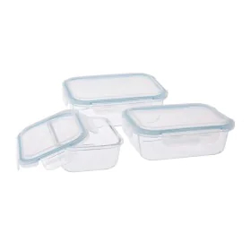 Set of lunch boxes Glass polypropylene 3 Pieces by BigBuy Home, Food storage - Ref: S7917854, Price: 27,73 €, Discount: %