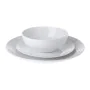 Set de Vajilla Porcelana Blanco 12 Piezas de BigBuy Home, Vajillas combinadas - Ref: S7917857, Precio: 40,00 €, Descuento: %