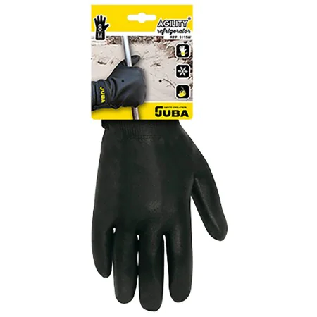 Work Gloves JUBA Fleece Lining Nitrile Cold Black by JUBA, Work Gloves - Ref: S7917889, Price: 12,68 €, Discount: %