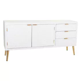 Aparador Alexandra House Living Blanco Dorado Madera MDF 42 x 71 x 145 cm de Alexandra House Living, Armarios y aparadores - ...