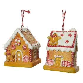 Adorno Navideño Árbol de Navidad Poliresina 6,5 x 5 x 7 cm Jengibre Casita de BigBuy Christmas, Navidad - Ref: S7917954, Prec...