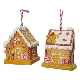 Decorazione Natalizia Albero di Natale Poliresina 6,5 x 5 x 7 cm Zenzero Casetta di BigBuy Christmas, Natale - Rif: S7917954,...