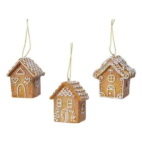 Christmas bauble Christmas Tree Polyresin Ø 7 cm Ginger Small house by BigBuy Christmas, Christmas - Ref: S7917955, Price: 7,...