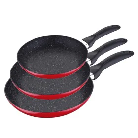 Set of pans San Ignacio Red 3 Pieces Aluminium by San Ignacio, Frying pan and saucepan sets - Ref: S7918169, Price: 29,06 €, ...