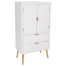 Armário Alexandra House Living Branco Dourado Madeira MDF 36 x 118 x 62 cm de Alexandra House Living, Armários - Ref: D163069...