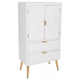 Cupboard Alexandra House Living White Golden MDF Wood 36 x 118 x 62 cm by Alexandra House Living, Bedroom Wardrobes - Ref: D1...