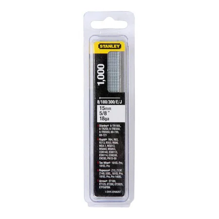 Chiodi Stanley 1-swk-bn0625t 1000 Unidades 15 mm di Stanley, Chiodi - Rif: S7918282, Prezzo: 7,85 €, Sconto: %