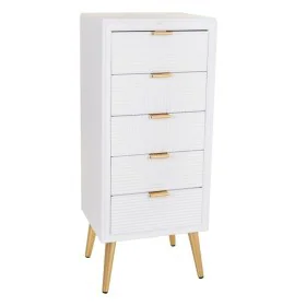 Caisson à Tiroirs Alexandra House Living Doré Bois MDF 36 x 100 x 42 cm de Alexandra House Living, Commodes - Réf : D1630697,...