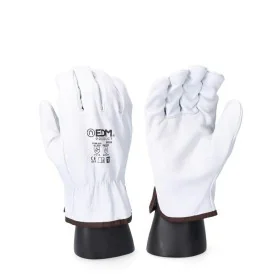 Gants de travail EDM Transport Blanc Peau de vache de EDM, Gants de travail - Réf : S7919002, Prix : 6,95 €, Remise : %