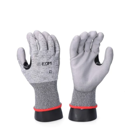 Gants de travail EDM K-Rock Anti-coupure Gris Polyuréthane Nitrile de EDM, Gants de travail - Réf : S7919022, Prix : 5,29 €, ...