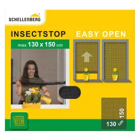 Mosquito net Schellenberg Easy Open Anthracite (130 x 150 cm) by Schellenberg, Screens - Ref: S7919060, Price: 19,11 €, Disco...