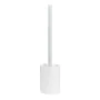 Brosse de salle de wc Andrea House Mat Acier inoxydable Blanc Polyrésine (Ø 9,5 x 40,5 cm) de Andrea House, Accessoires pour ...