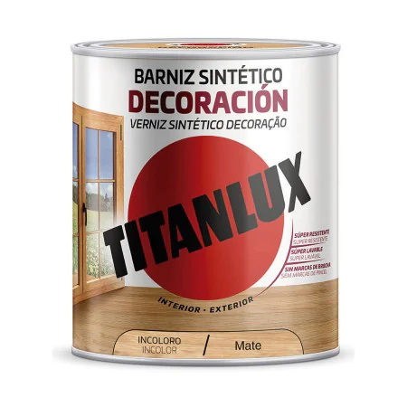 Vernis Titanlux M12100004 Incolore 4 L de Titanlux, Vernis - Réf : S7919809, Prix : 98,75 €, Remise : %