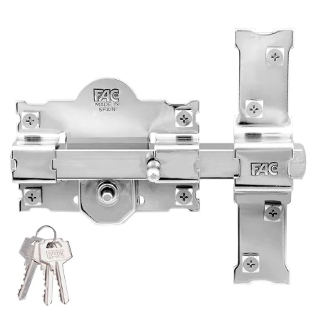 Chiavistello di sicurezza Fac 101-r/105 nichel Acciaio 50 mm 105 mm di Fac Seguridad, Chiavistelli e catenacci - Rif: S791981...