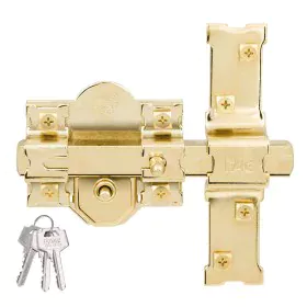 Chiavistello di sicurezza Fac 301-r/80 Dorato Acciaio 50 mm 80 mm di Fac Seguridad, Chiavistelli e catenacci - Rif: S7919825,...